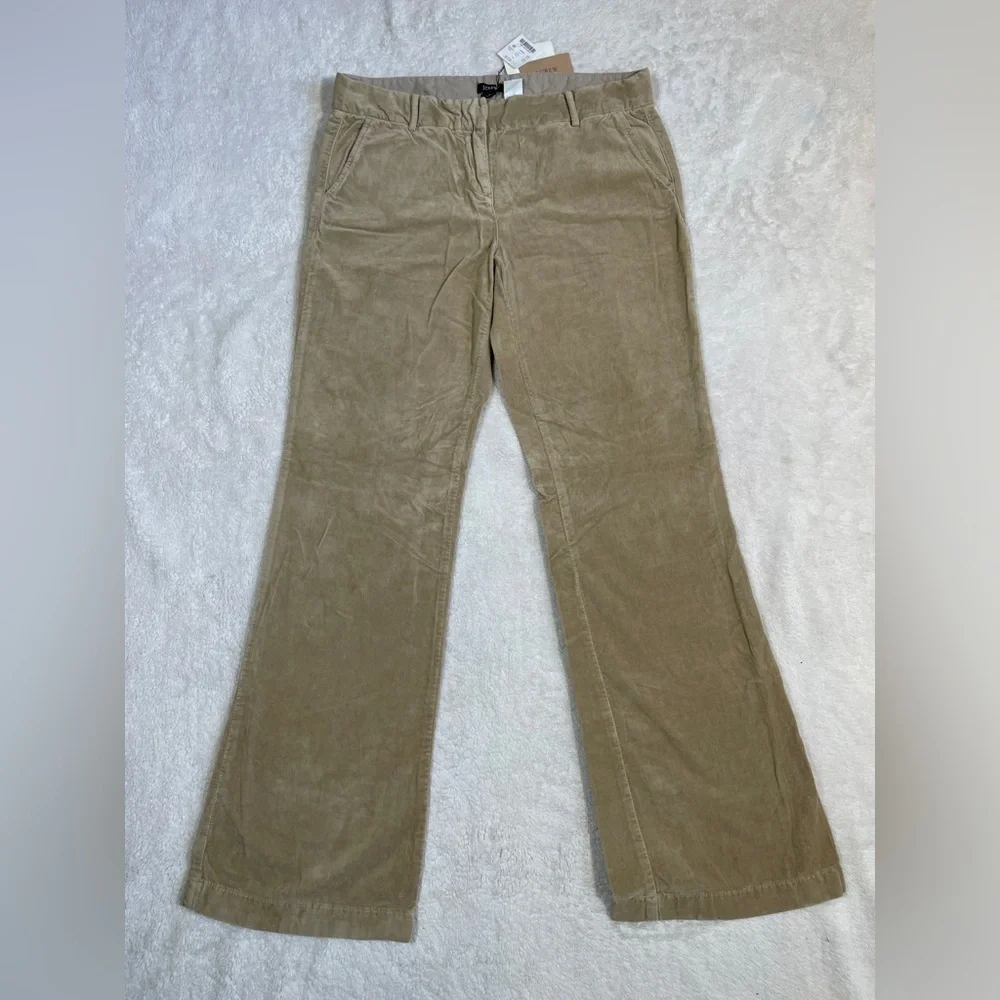 J Crew low Fit Stretch Size 8 Regular Tan Cotton.